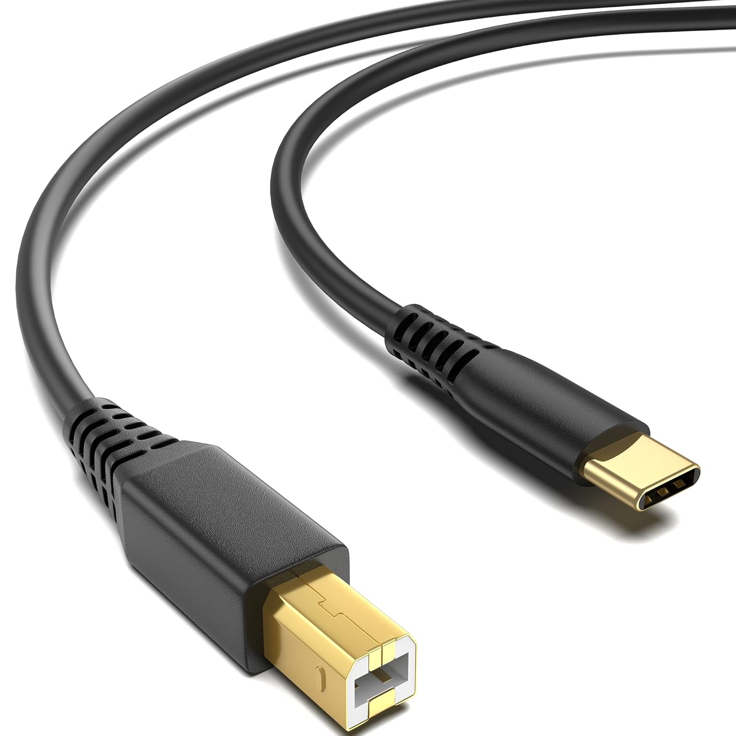 ULIFTUS USBB to USBC Printer Cable 6.6FT, GoldPlated USB