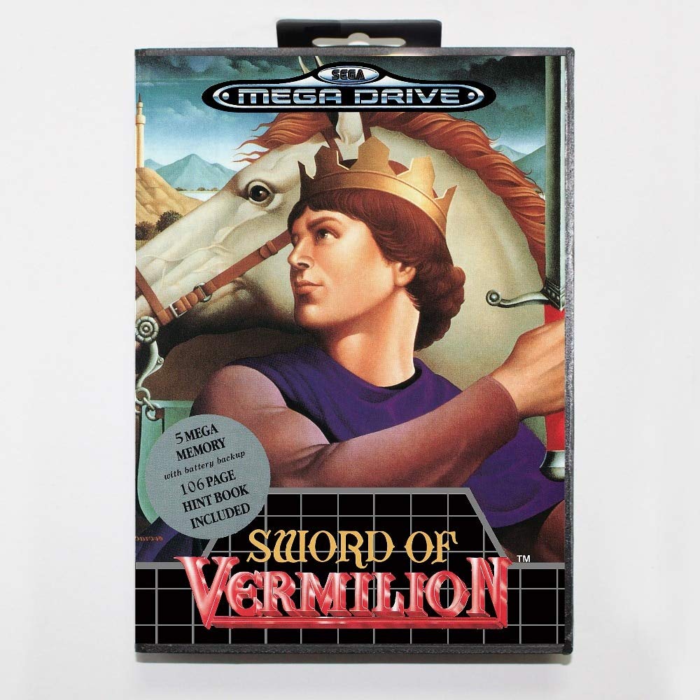 Jeu Vidéo Sword Of Vermilion Megadrive - Bon état, Pour Console Sega Genesis