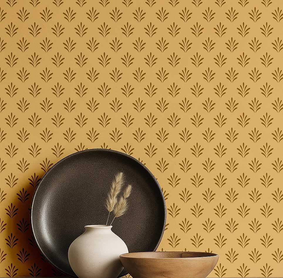 Papier peint imprimé cachemire de style asiatique revêtement luxe
