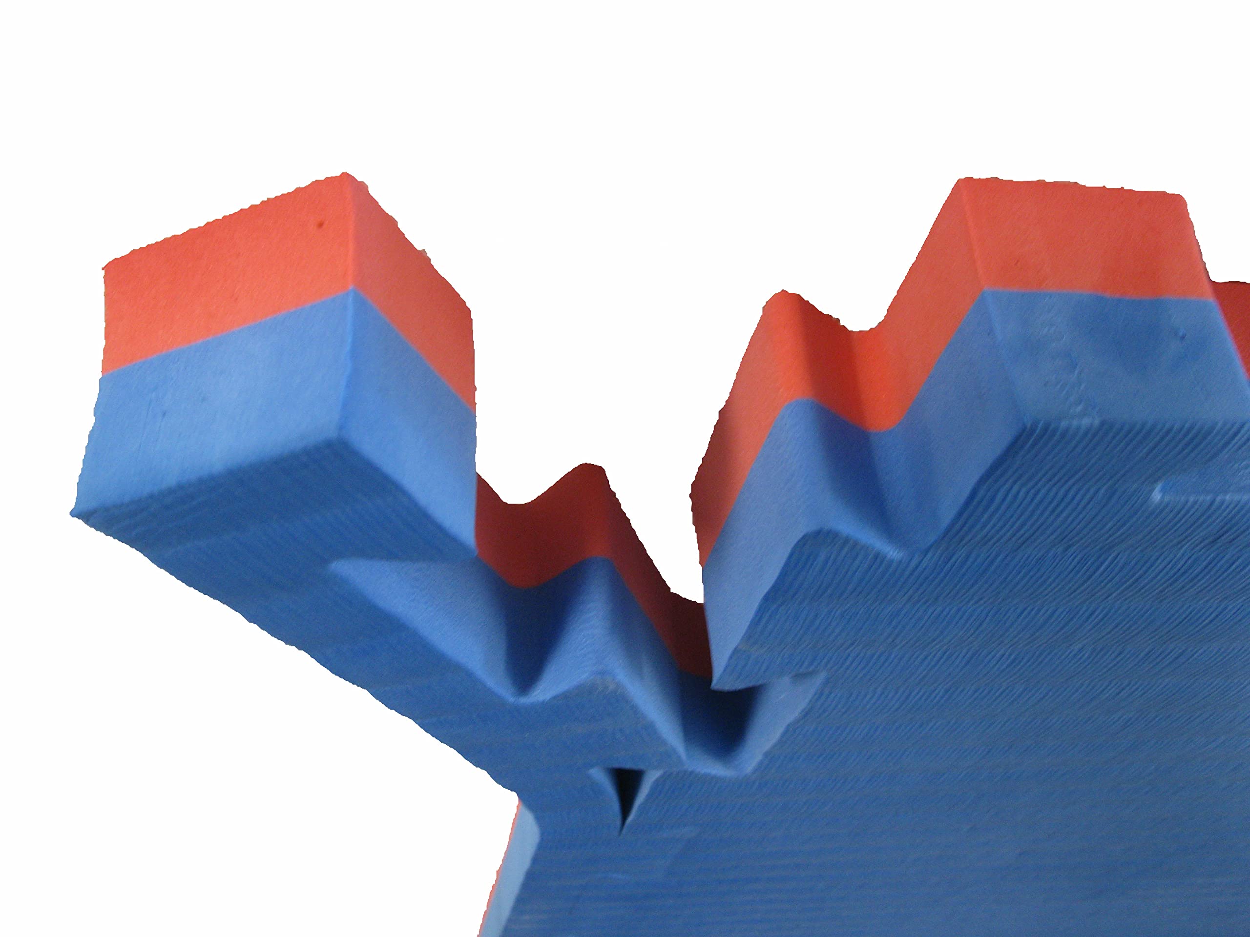 Judo Sportmatte/Steckmatte/Tatami blau-rot 1mx1mx4cm, Härtegrad 50-55 (4500010)
