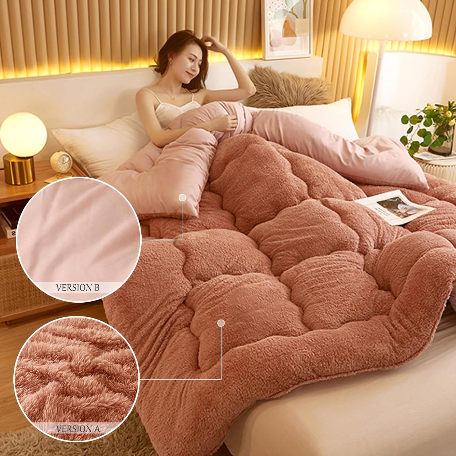 Amazon.com: ZTGL Lamb Velvet Winter Quilt, Super Soft Warm Lamb