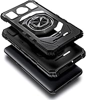 Vista 3 de WDHD Funda para Schok Volt SV55 con protector de pantalla de vidrio templado (cobertura máxima), protección de cuerpo completo grado militar, funda
