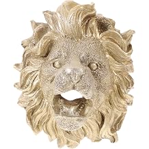 Lion Head Pond Fountain Nozzle Resin Wall Mounted Decorative Sprayer