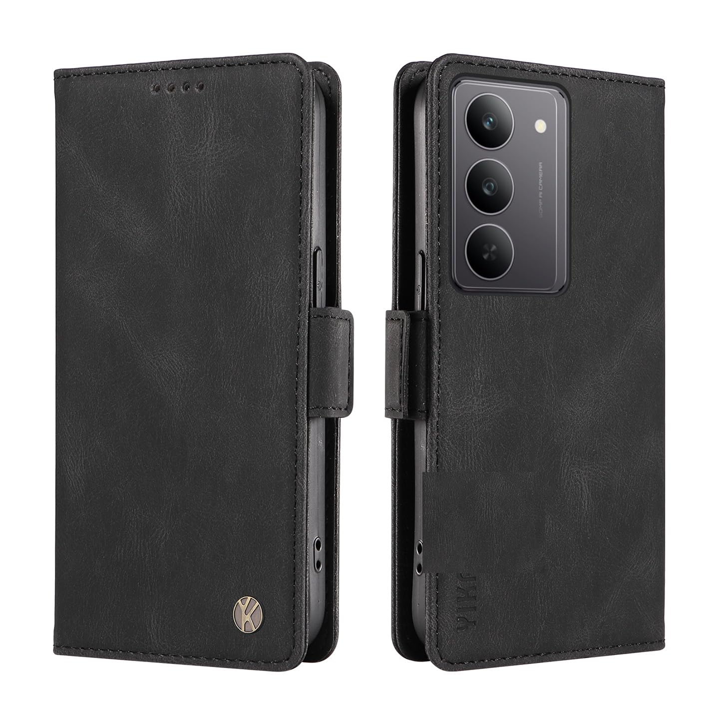 SEAHAI Lederhülle Für Realme 14X 5G / C75 4G - Flip Case Mit Kartenfach, Magnetverschluss & Ständerfunktion