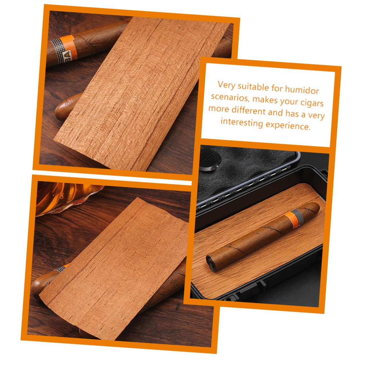 ABOOFAN 10pezzi Cedro Per Humidor Da Accessori Per Scatole e Barattoli Design Elegante e Funzionale Facile Da Usare