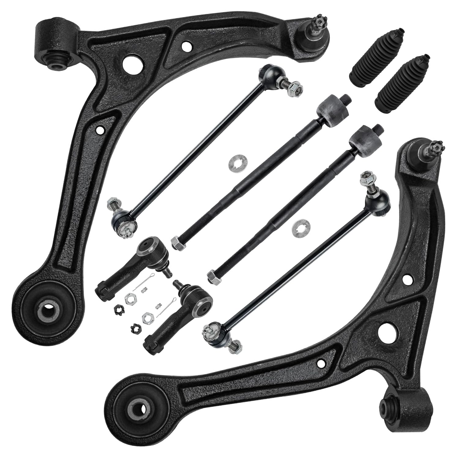 Detroit Axle - 10pc Front End Suspension Kit for 2002 2003 2004