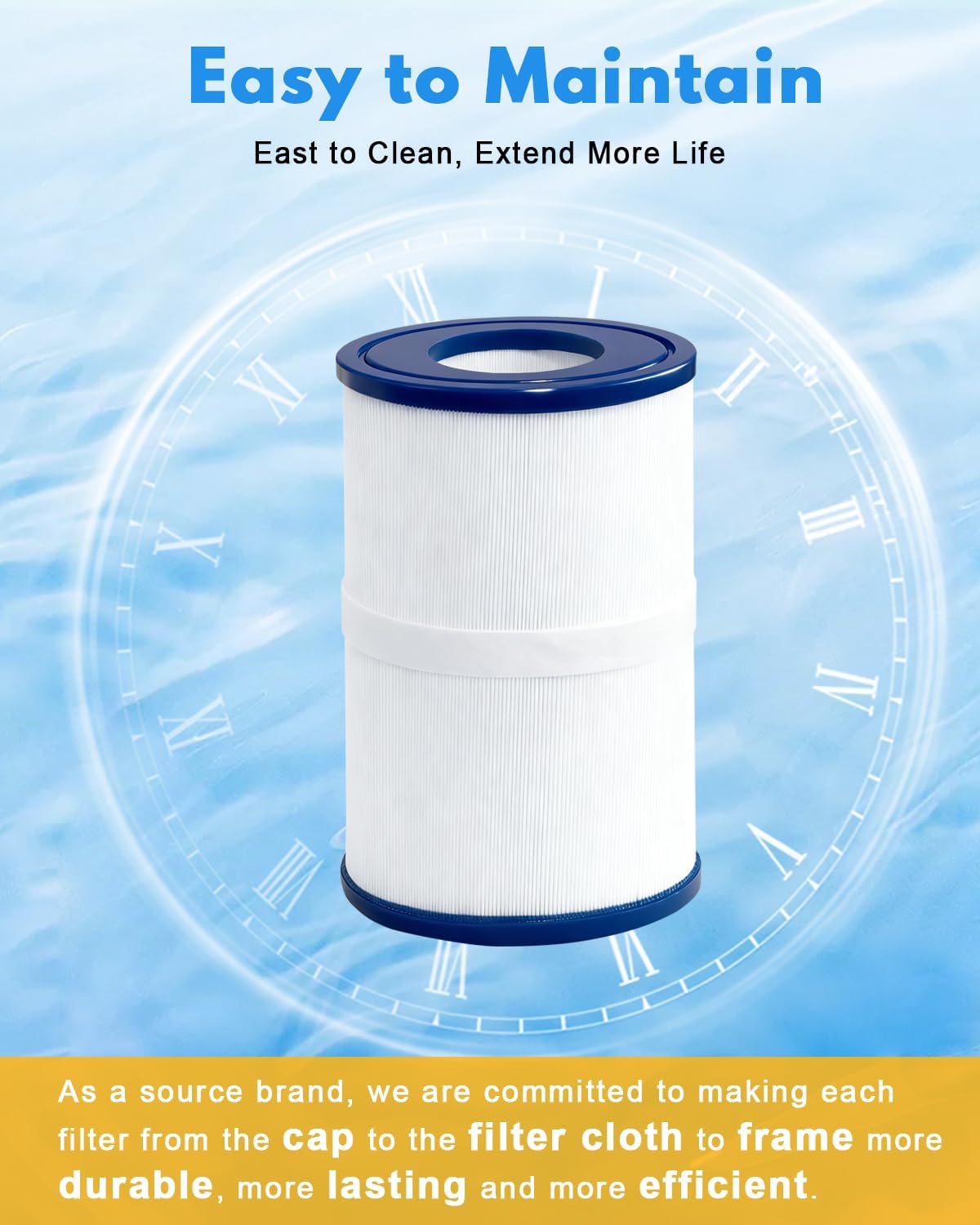 PDM30 SPA Filter Replacement Oval Hot Tub Filter Cartridge 30 Sq. Ft. (2 Pack) for 461269 FC-9940 FC9940M 730L 730S - Image 7