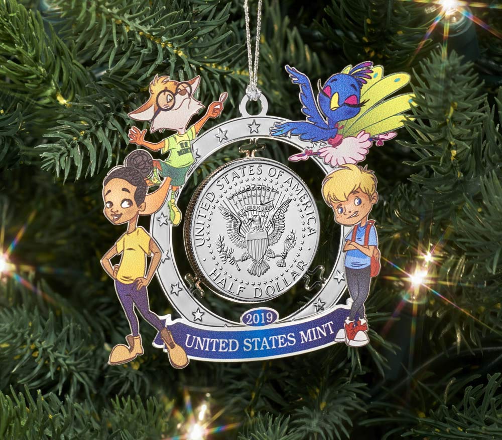 2019 P Mighty Minters™ Holiday Ornament Half Dollar US Mint OGP