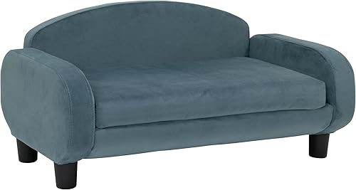 Miniatura 7 de Paws & Purrs Moderno sofá para mascotas de 31.5 pulgadas de ancho por 19.5 pulgadas de profundidad y baja con funda de colchón extraíble
