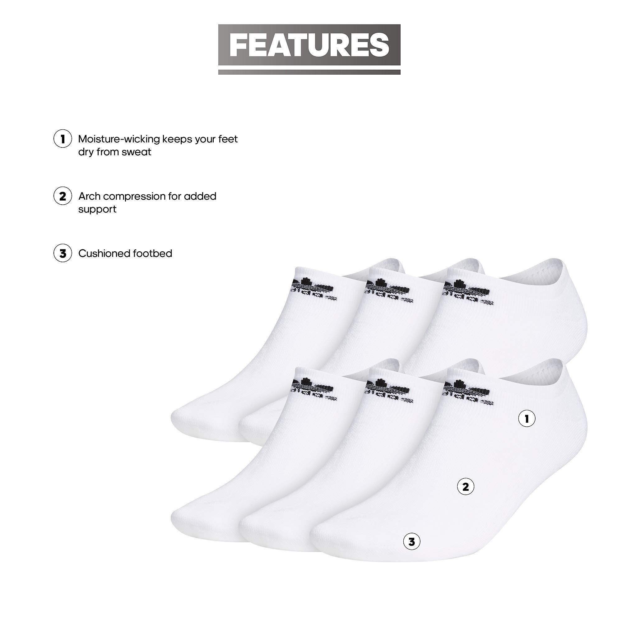 Trefoil No Show Socks (6-Pair)