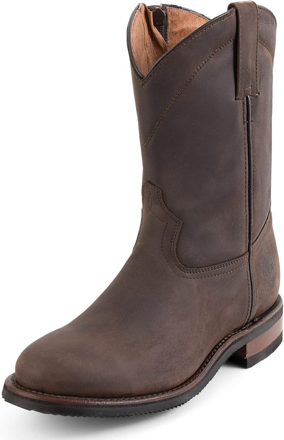 7L SIETE LEGUAS - Men's Leather Zip Roper Boot Style 1677