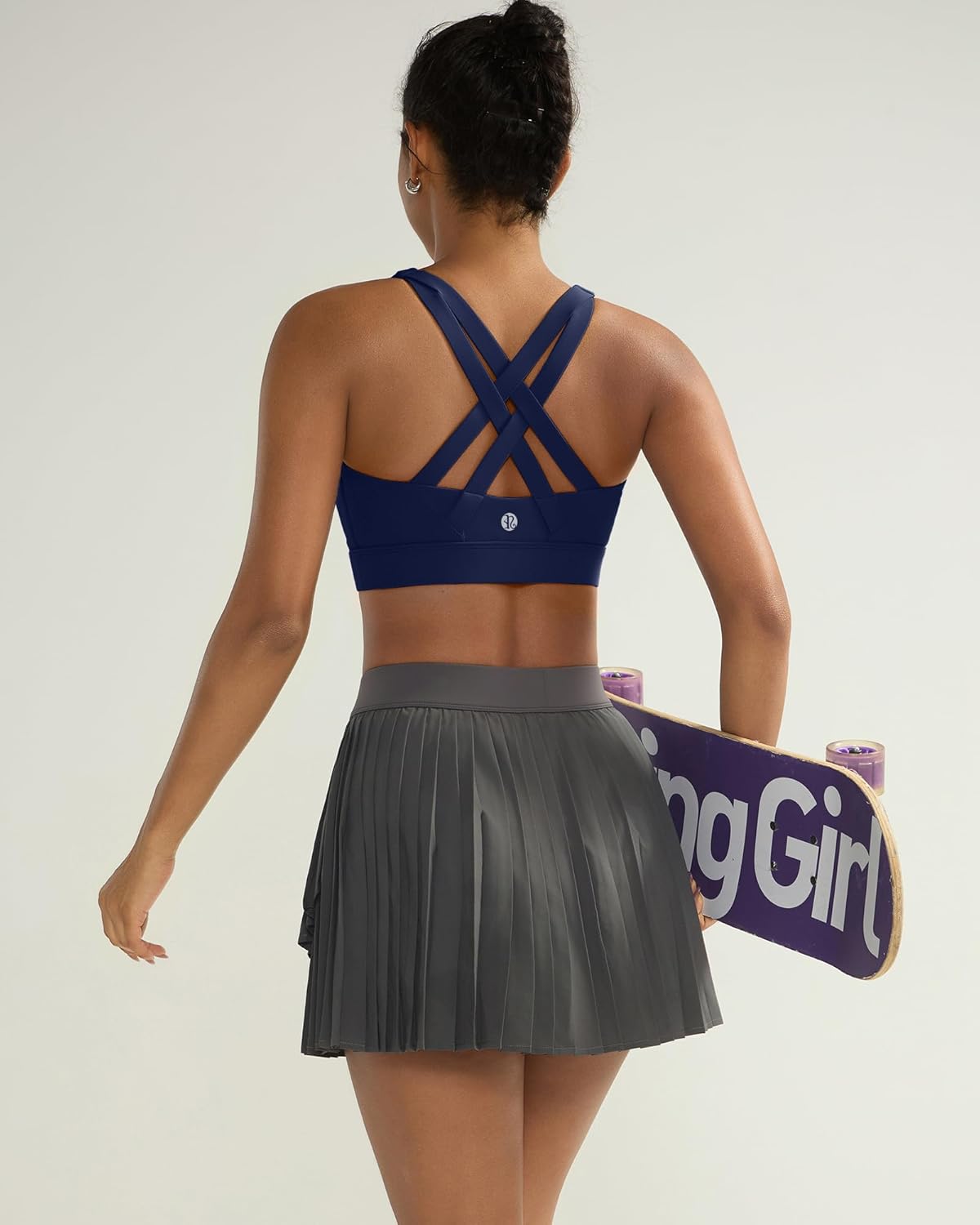 RUNNING GIRL Sports Bra for Women High Support,Molded Cup Strappy Running High Impact Sports Bras for Women - Image 6