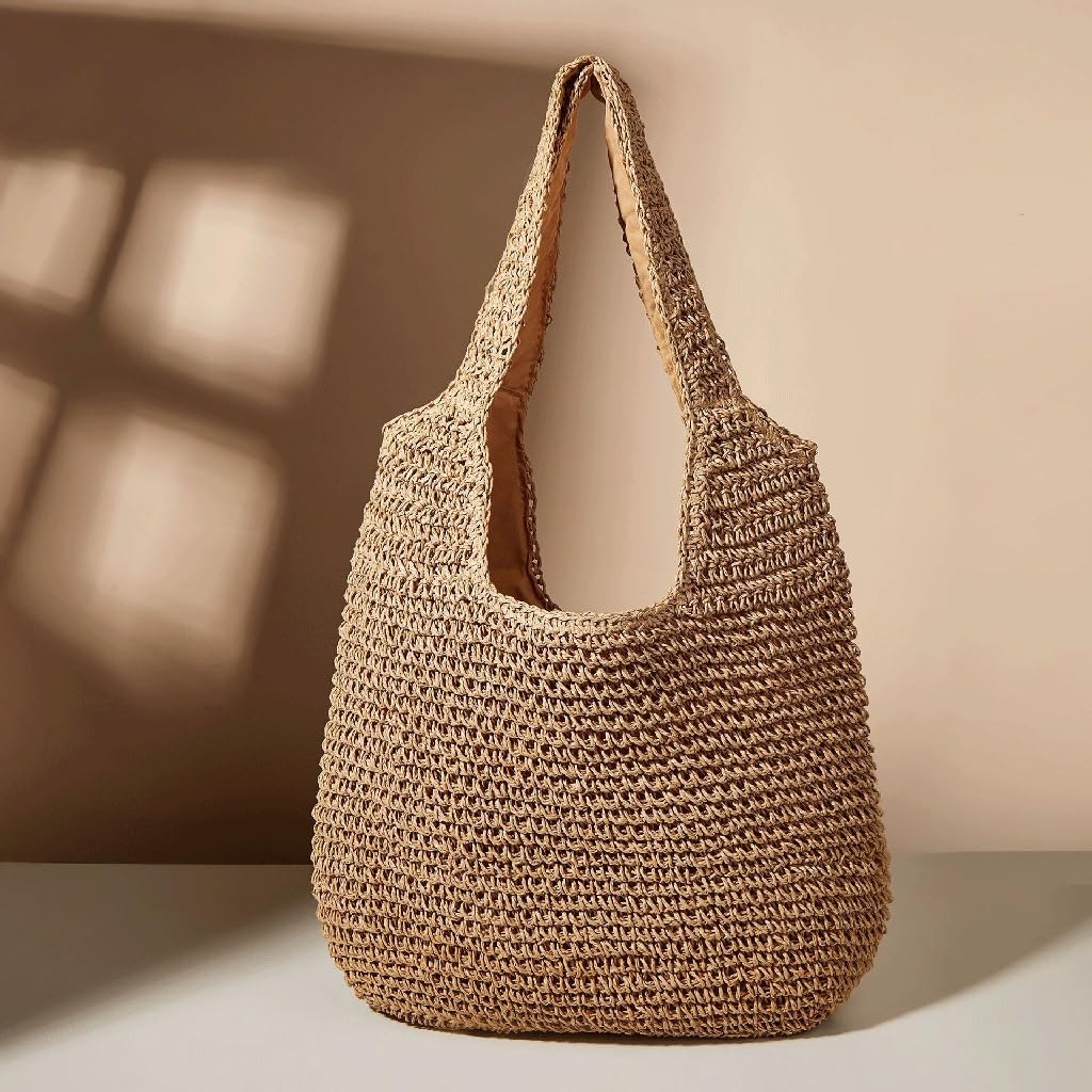 Commuter Bag Literary Crossbody Paper Rope Beach