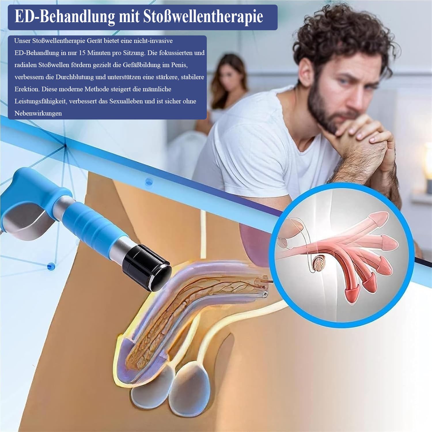 2026 ESWT Stoßwellentherapie Gerät Männer, ED Shockwave Therapy Machine