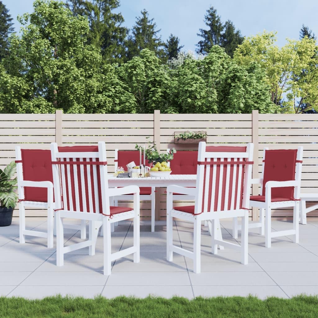 Coussins de chaise de jardin bordeaux : l'alternative imperméable contre les sièges durs