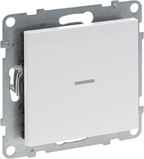LEGRAND, SEANO with Netatmo Schalter mit Dimmeroption & N-Leiter, Montage in Hohlwanddose, HOME + CONTROL App, Smart Home, Schrauben oder Spreizkrallen, maximal 150 W, 230 V, 0,7 A, Ultraweiß, 765631