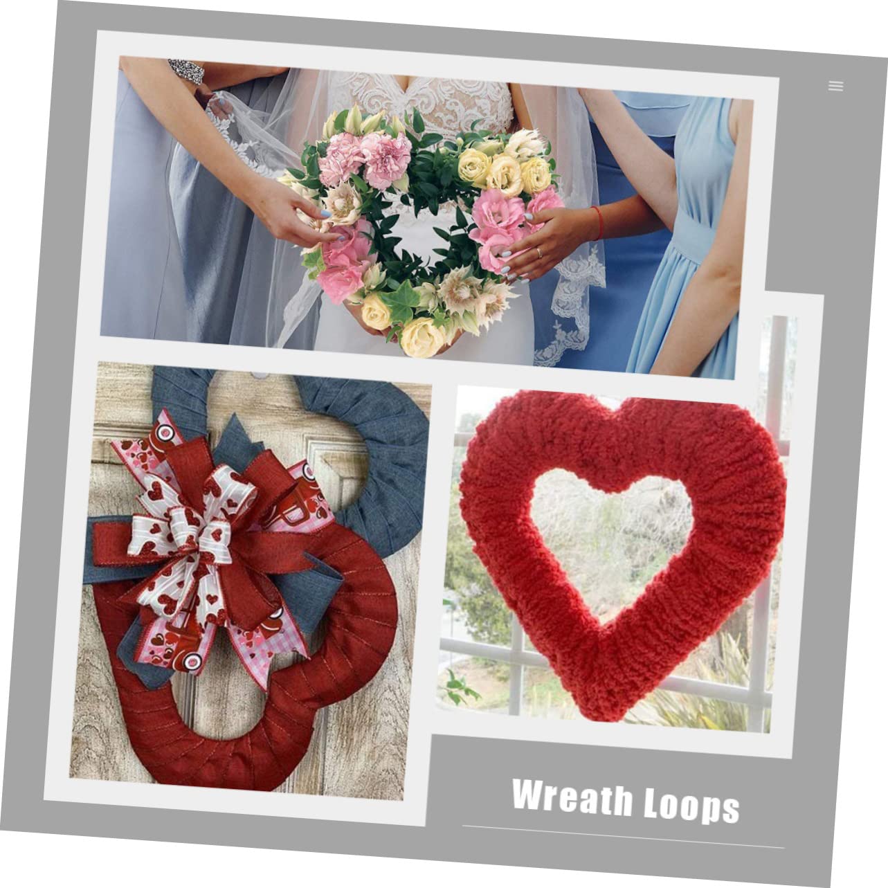 PRETYZOOM 12 STK Kranz Wandbehang Handwerk Girlandenherstellungsring Herz Drahtrahmen Herzring Gastgeschenke Für Hunde DIY Makramee Blumenrahmen Ringe Hochzeit Green Eisen