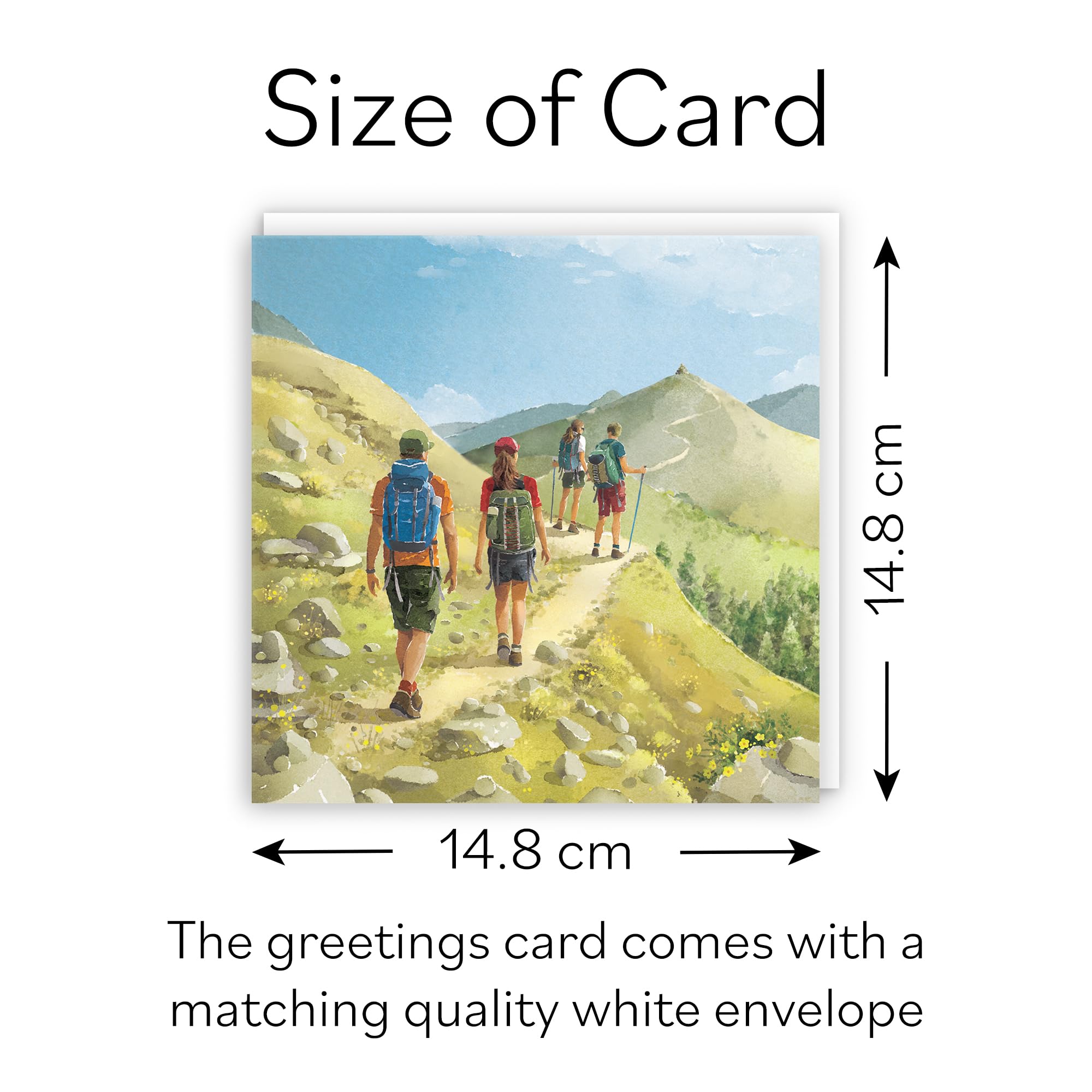 Hunts England, Walking Fun Blank Card for Him Her, Milo's Gallery, Walkers Any Occasion Card, Blank Any Occasion Card - Image 4