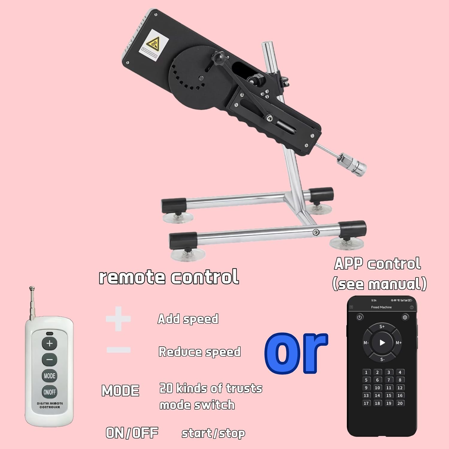 Premium Sex Machine with APP Remote Control,Automatic Thrusting Machine with Multifunctional Silicone Dildos,20 Modes Thrusting Sex Machine Adjustble Dildo Machine for Unisex Adults Sex Pleasure