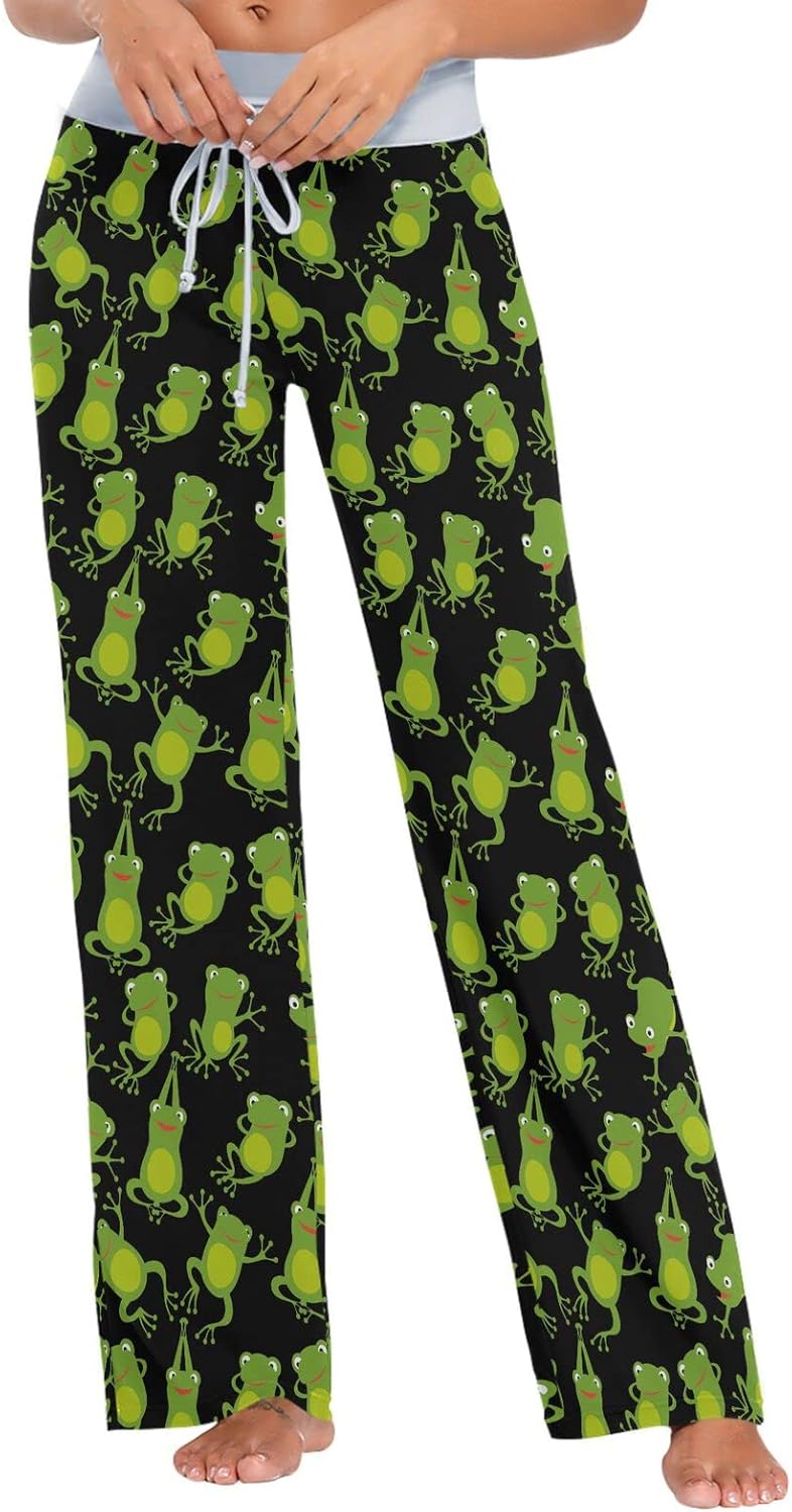 Naanle Women's Trendy Funny Pattern Girls Comfy Casual Pajama Pants Large Soft Drawstring Yoga Lounge & Sleepwear Bottom