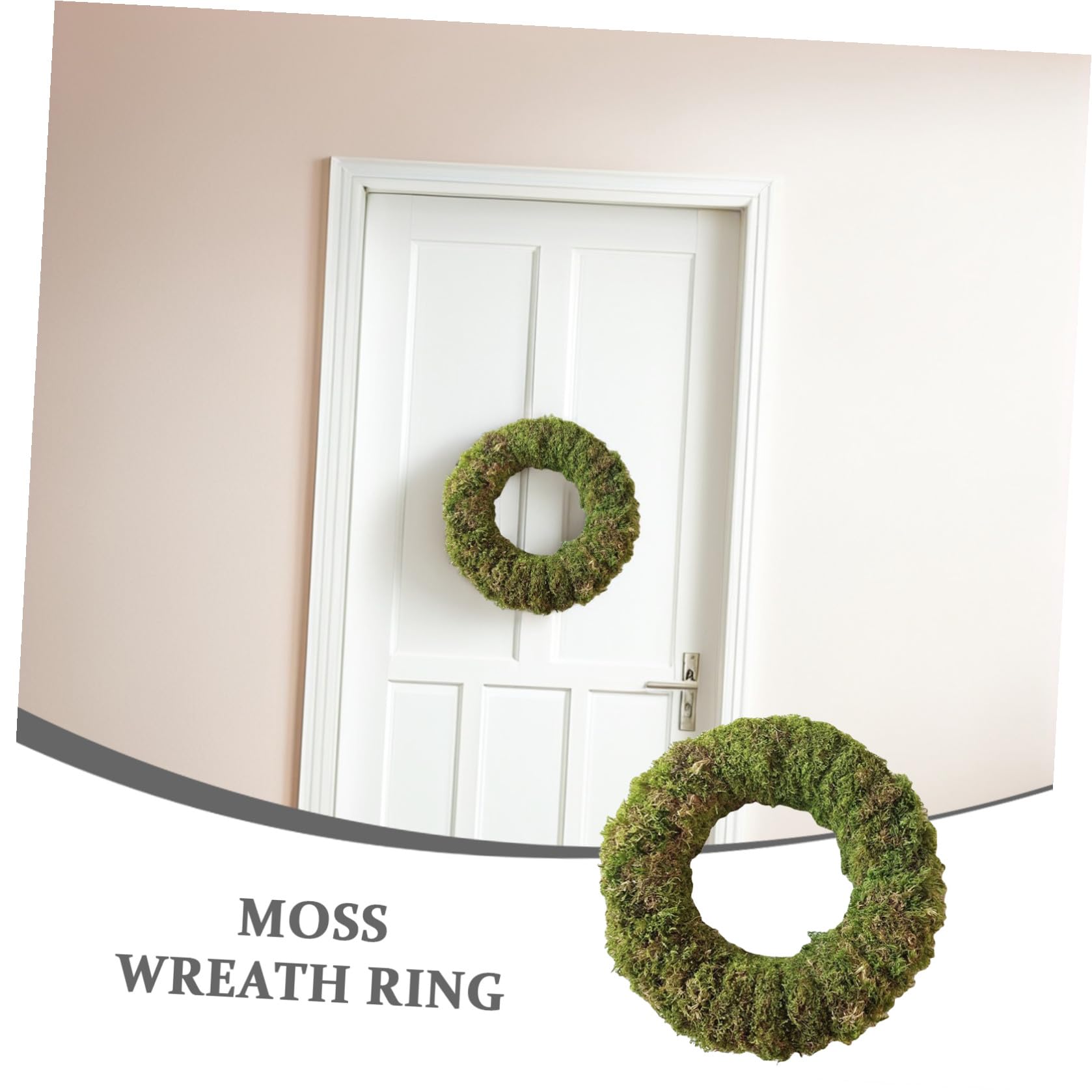 Selbstgemacht Mooskranz Rattan Kranzrahmen Mit Draht Runder Mooskranz 30cm ø Natürliche Weihnachtsdekoration Für Tür Und Fenster Nachhaltiges Bastelzubehör