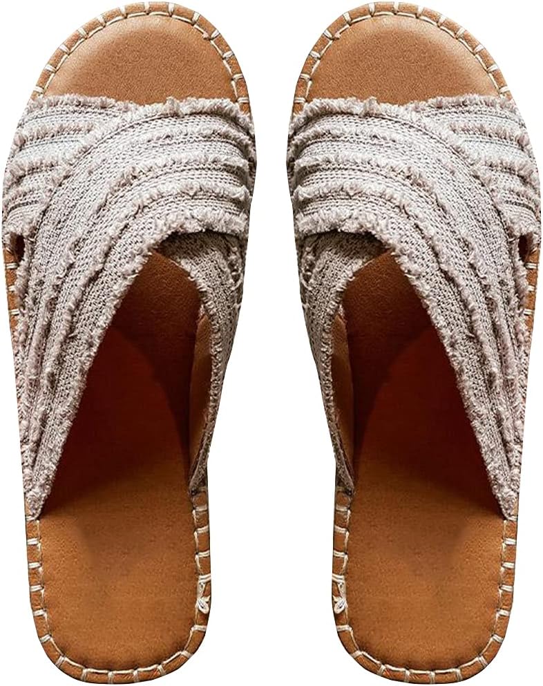 CLEO Women's Espadrille Slides - Flat-bottomed Comfort