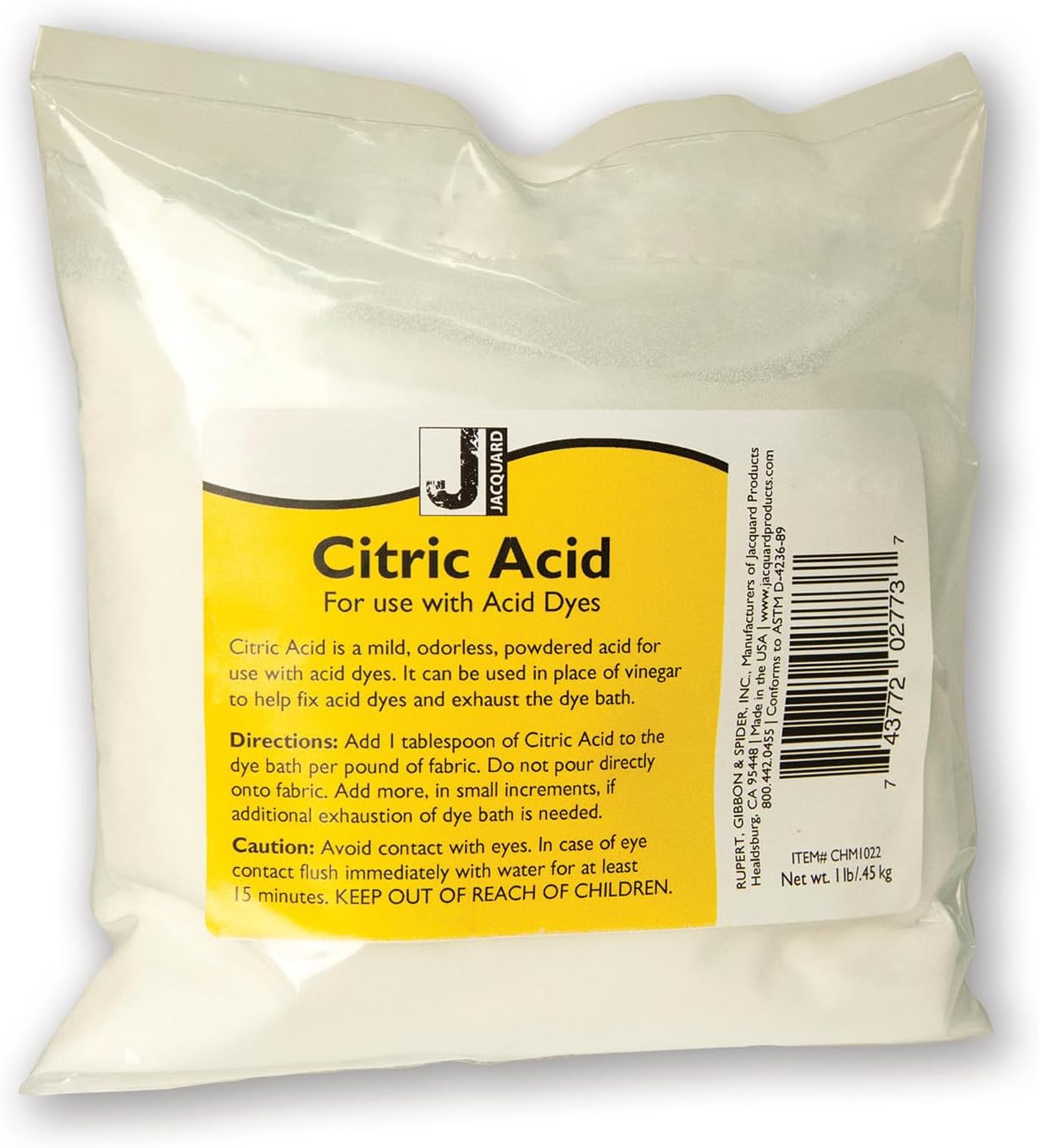 Jacquard Products Jacquard Citric Acid, 1-Pound (CHM1022)