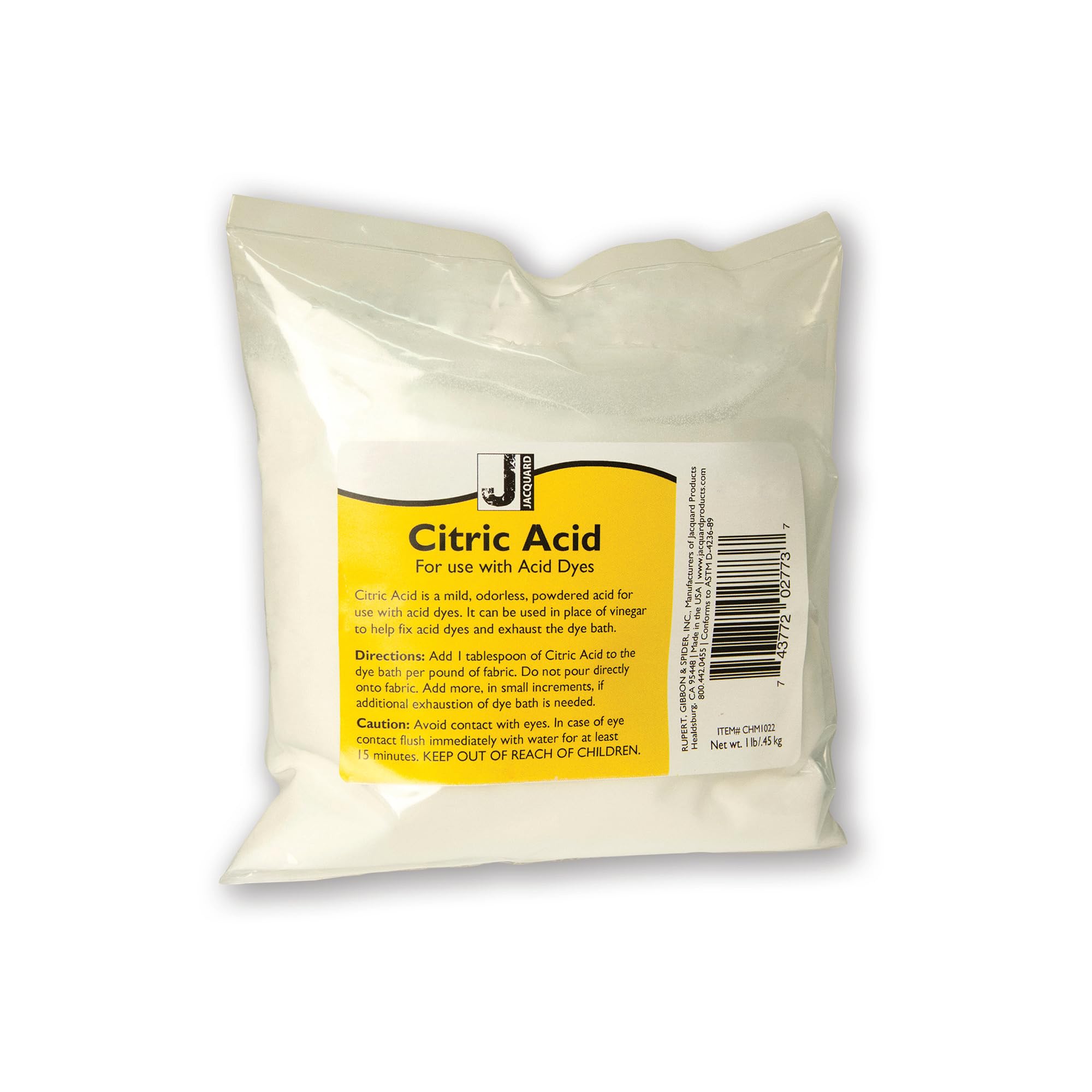 Acide citrique Jacquard : fixez vos teintures sans l'odeur du vinaigre