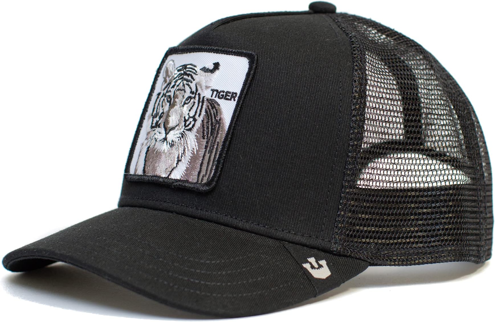The Farm Unisex Original Adjustable Snapback Trucker Hat, The White Tiger, One Size