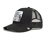The Farm Unisex Adjustable Mesh Snapback Trucker Hat, Black (The White Tiger), One Size