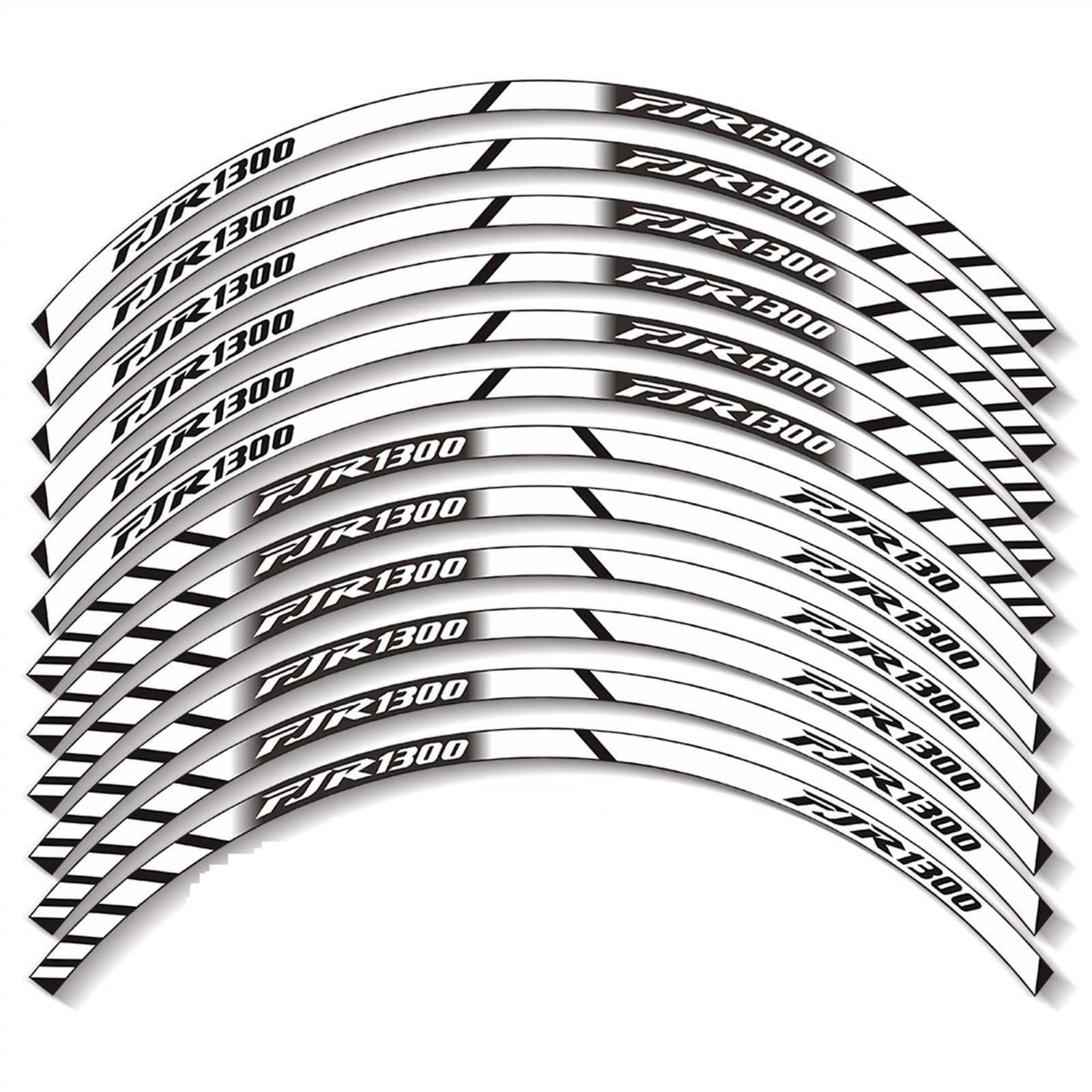 Frynuzb A5 Applique For For Fjr1300 Fjr 1300 Motorcycle Wheel Stickers Stripes Reflective Stickers(A5)