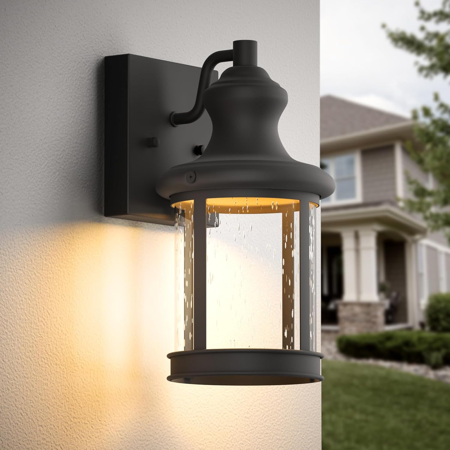 Ehaho Outdoor Porch Lights with LED Builtin 2700K 800LM, Waterproof