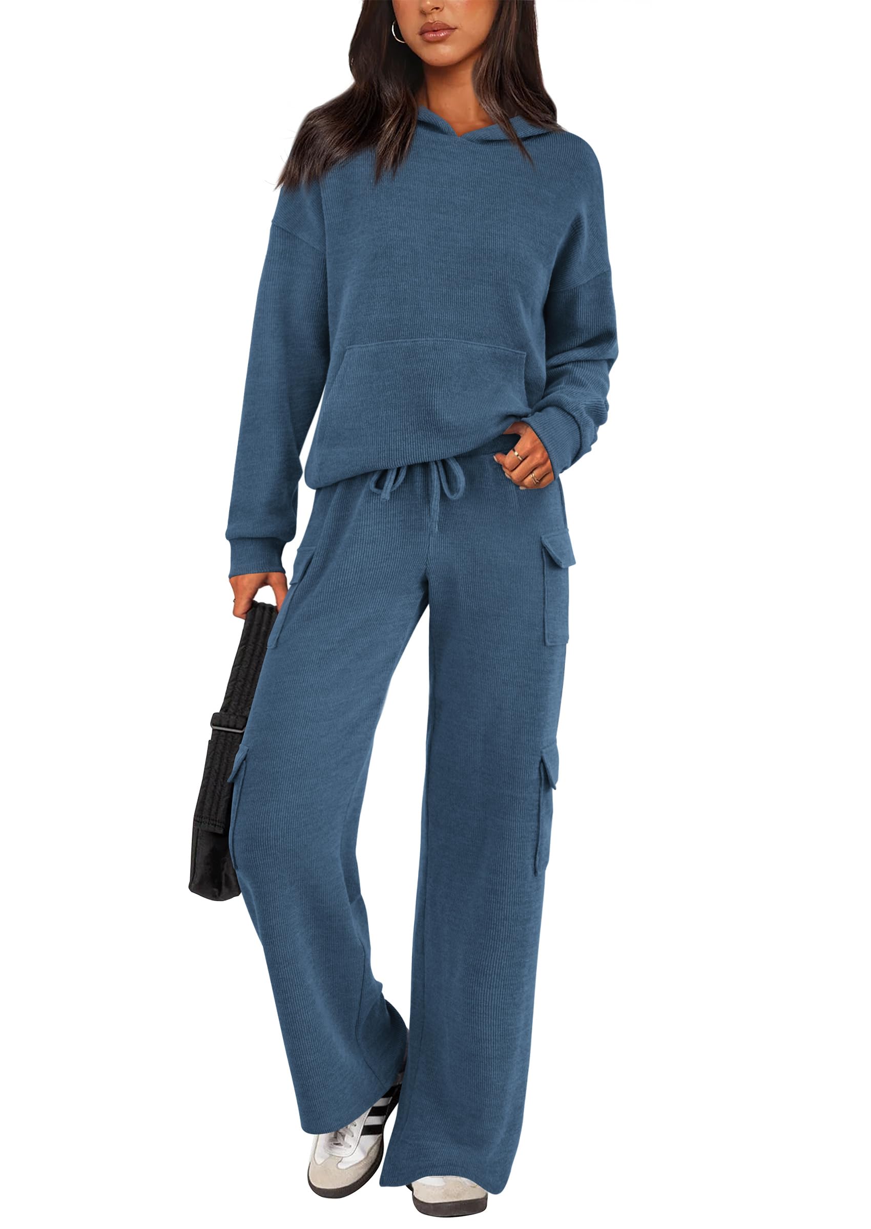 PRETTYGARDEN 2 Piece Sets for Women Fall 2026 Sweatsuits Outfits Lounge Matching Hoodie Set Travel Track Suits Winter