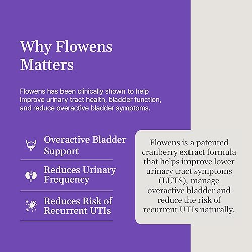 Miniatura 2 de OxyFlo - Píldoras de control de la vejiga para mujeres y hombres, reducen la vejiga hiperactiva y las fugas, apoyan el tracto urinario (ITU),