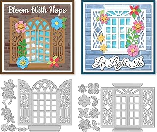 Double-Glazed Windows Cutting Dies Flowers Card Making Die Stencil Carbo...