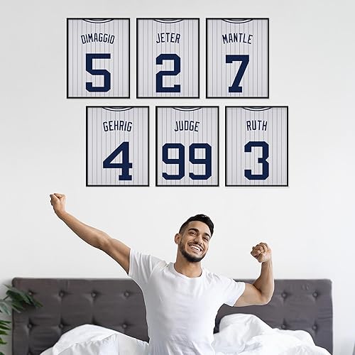 Miniatura 3 de TnT Prints Póster de los Yankees de Nueva York, recuerdos de los Yankees, decoración de los Yankees, decoración de pared de los Yankees, decoración