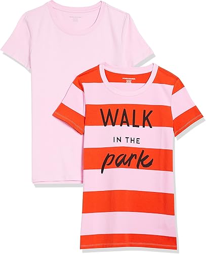 Tienda Essentials Women's Classic-Fit Short-Sleeve Crewneck T-Shirt, Multipacks