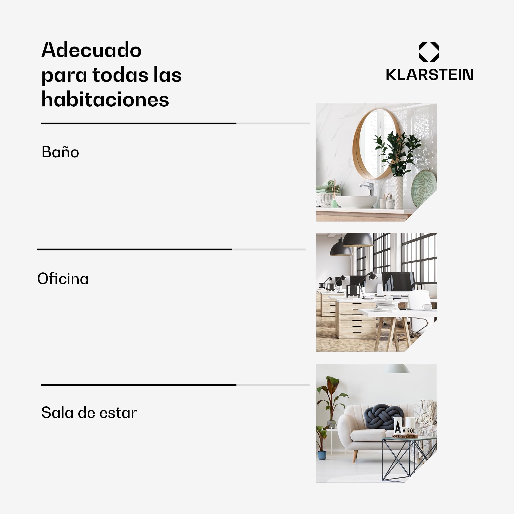 KLARSTEIN Radiador Electrico Bajo Consumo Infrarrojos, Estufa Pared 450W, Detección Ventana Abierta, Temporizador, Emisor Termico, Radiadores Bajo Consumo Electricos sin CO2
