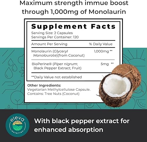 Miniatura 3 de Eleva - Paquete de suplemento con 180 cápsulas de bergamota cítrica de 1000 mg para soporte de colesterol y azúcar en sangre y 240 suplementos de