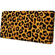 Leopard Print Seat Cushion Cover, Stretch Sofa Cushion Slipcover with Elastic Bottom, Washable Couch Seat Protector for Home Living Room Decor