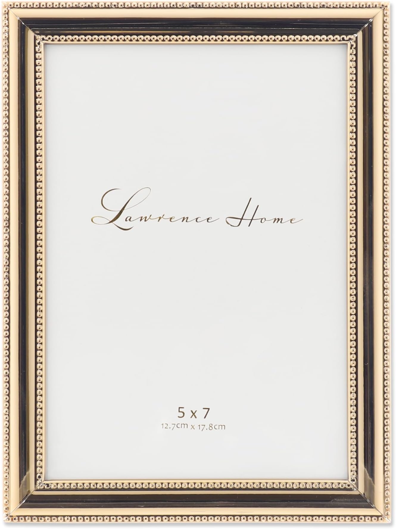 Lawrence Frames Classic Bead Frame, 5x7, Gold