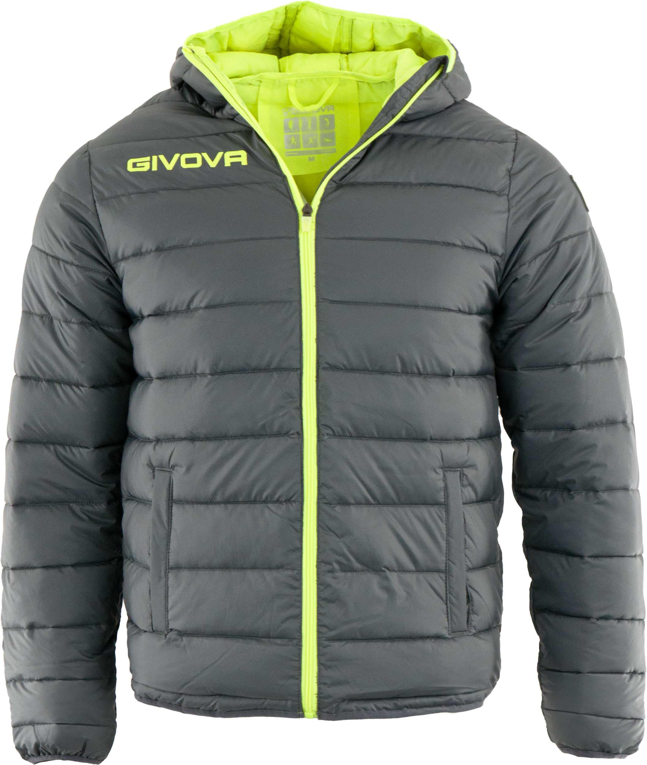 Givova Unisex Jacket Holland g013 2319 3xl, dark gray yellow fluo, 3XL UK