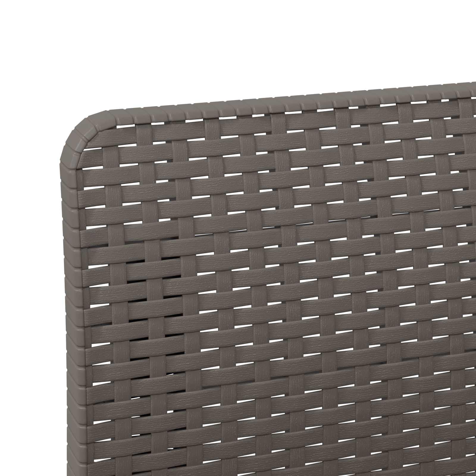 Divano da Giardino a 1 Posto con Cuscino in Polipropilene Aspetto Rattan, Seduta 55x55 cm, Resistente Intemperie e Raggi UV, Design Modulare per Terrazzo Balcone Veranda Relax