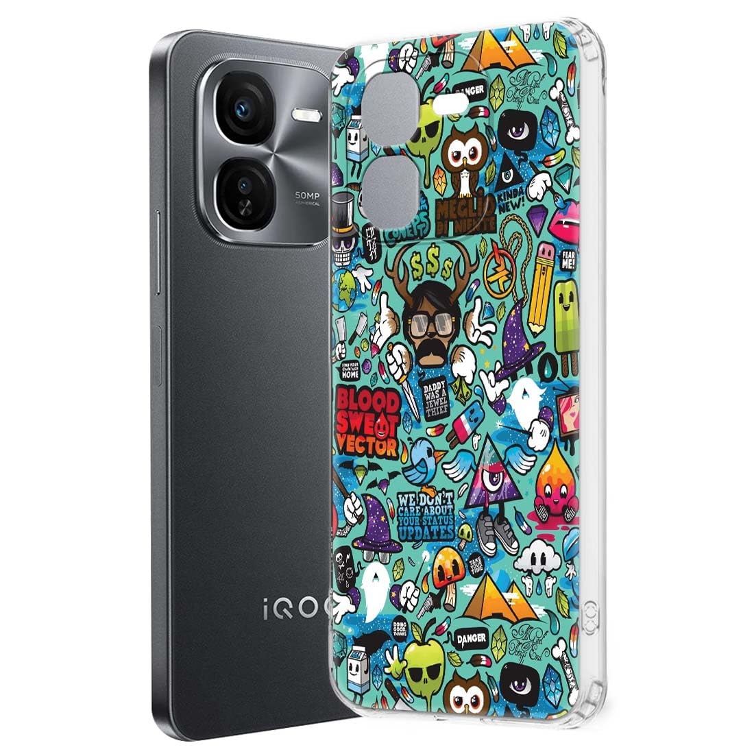 Fashionury Back Cover Case Designer Flexible Soft Back Case Cover for iQOO Z9x 5G -D1008 (B0D5MM4CZM) Amazon Price History, Amazon Price Tracker