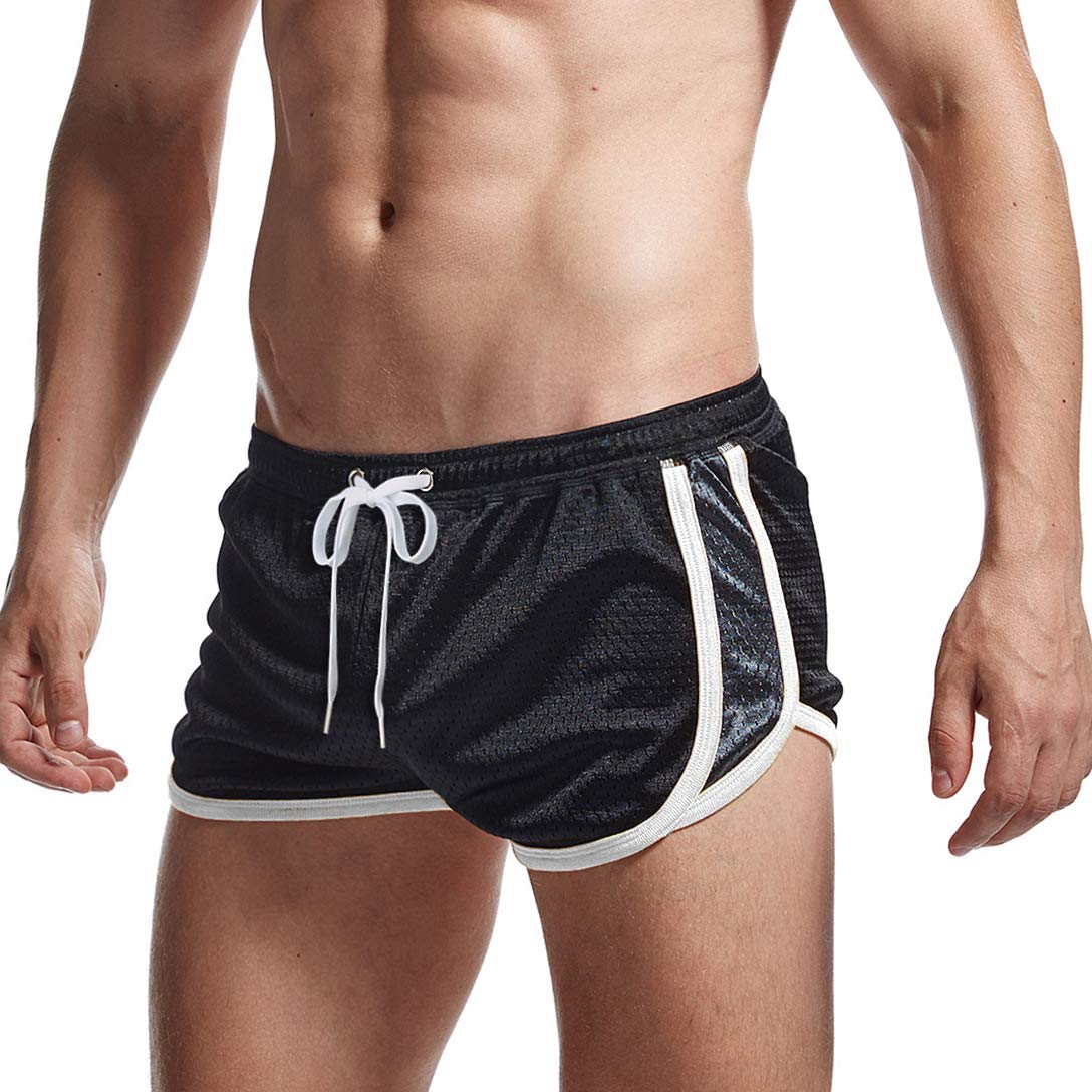 AIMPACT Mens Running Shorts Breathing Workout Gym Booty Short Shorts