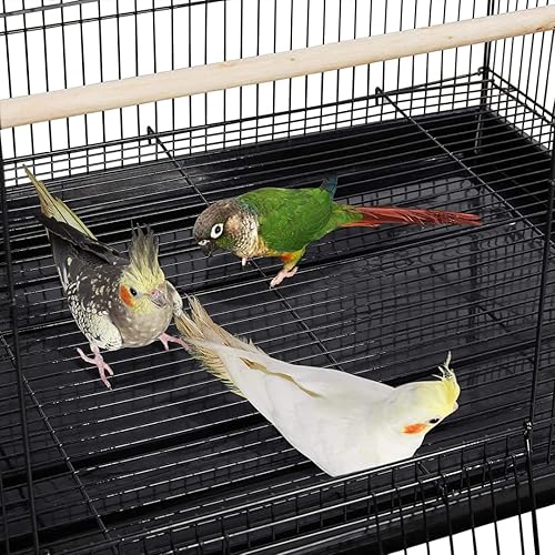 Miniatura 10 de Lote de jaulas de vuelo para pájaros de cría para periquitos canarios, pajareros, pinzones de agapornis (divisor blanco grande de 30 pulgadas)