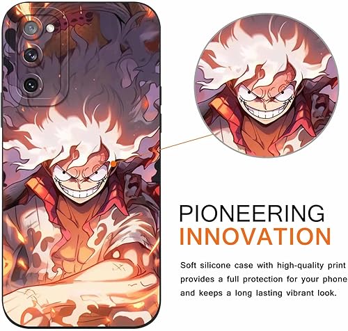 Miniatura 2 de 2 fundas de teléfono de anime para Samsung Galaxy S20 FE de 6.5 pulgadas, fundas de estética con estampado de manga, diseño de dibujos animados de