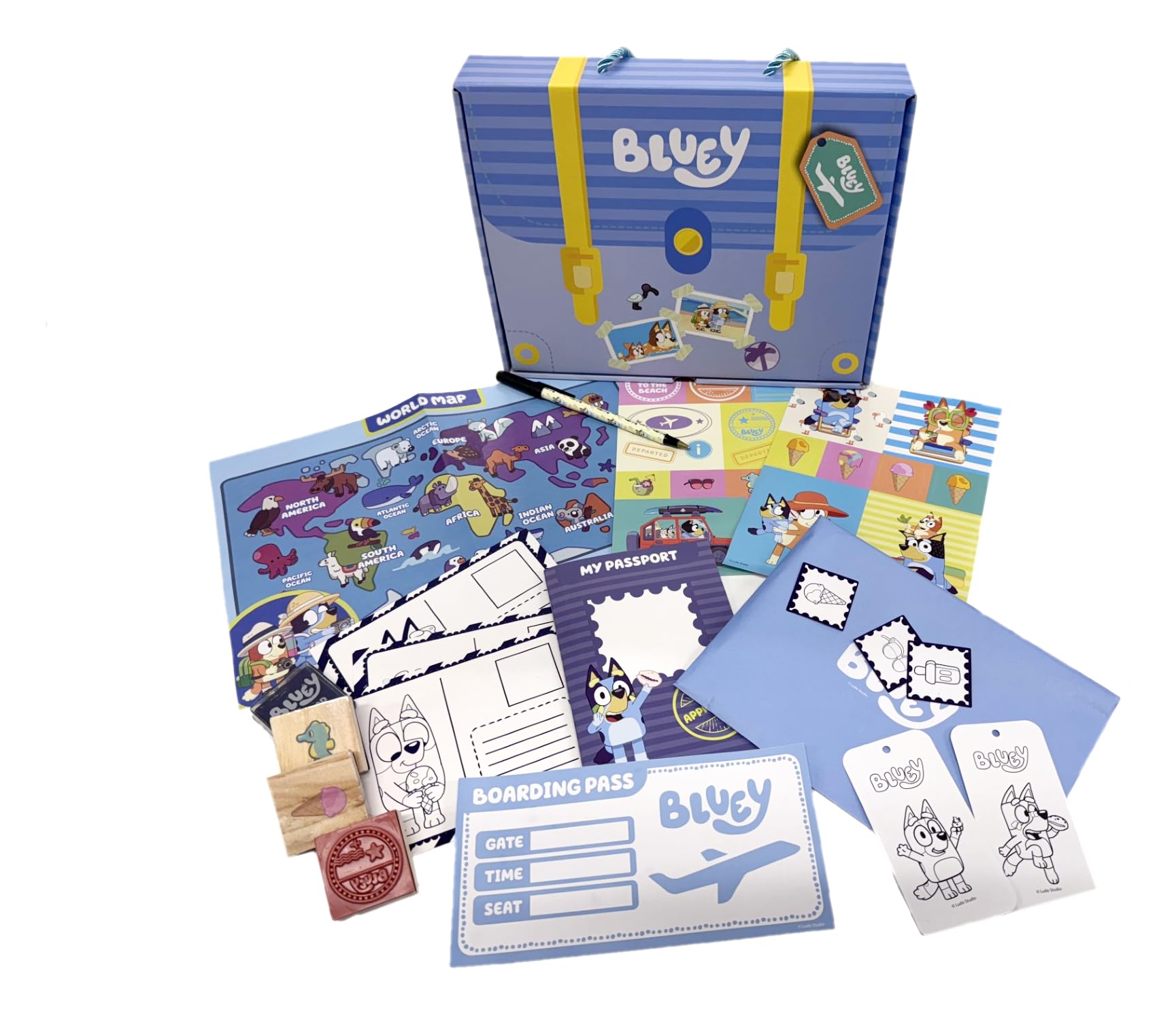 Anila's Bluey Travel Activity Case - Creative On-the-Go Fun for Kids, SET16 - Image 2