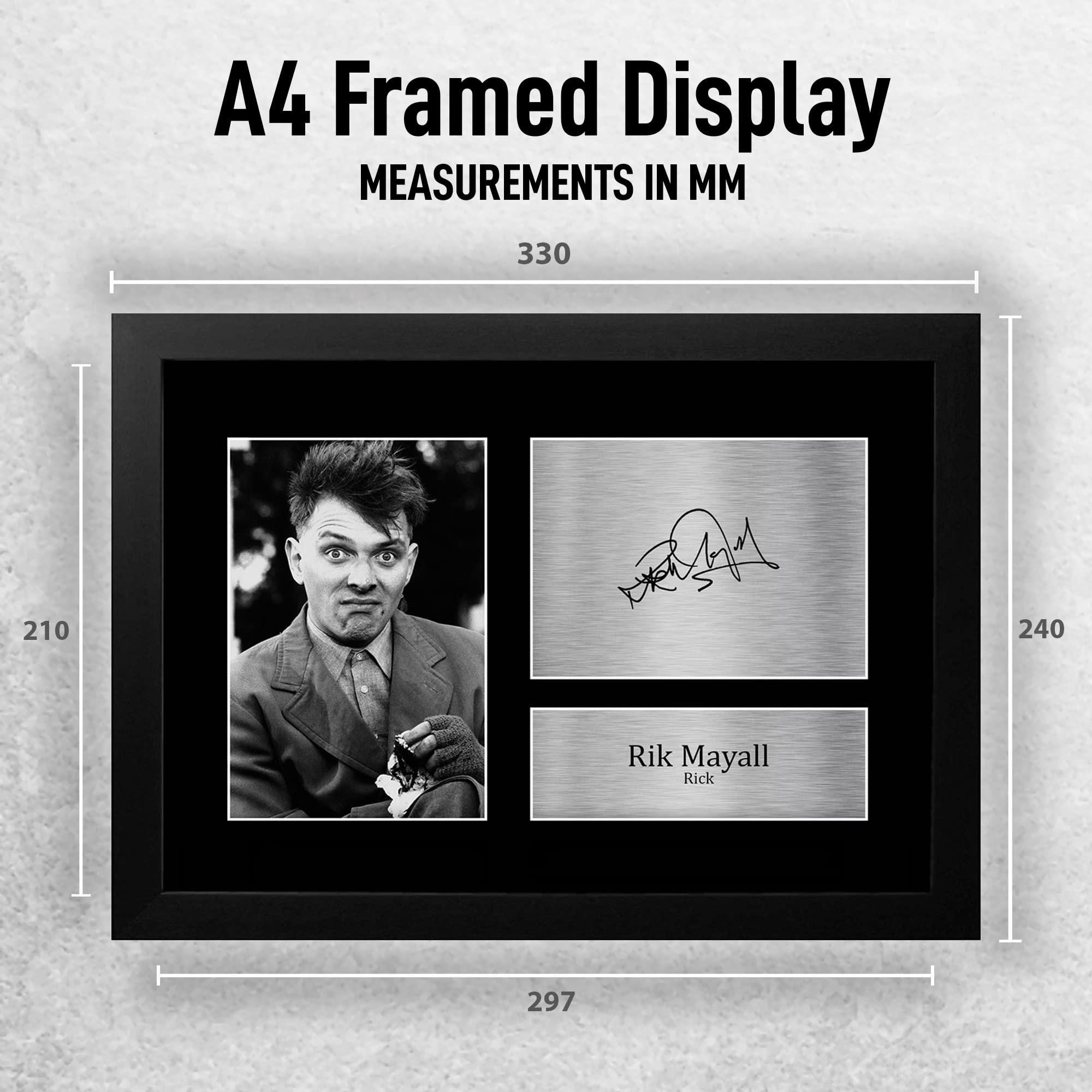 HWC Trading FR A4 Rik Mayall The Young Ones Rick Gifts Printed Signed Autograph Picture for TV Show Fans - A4 Framed - Image 2