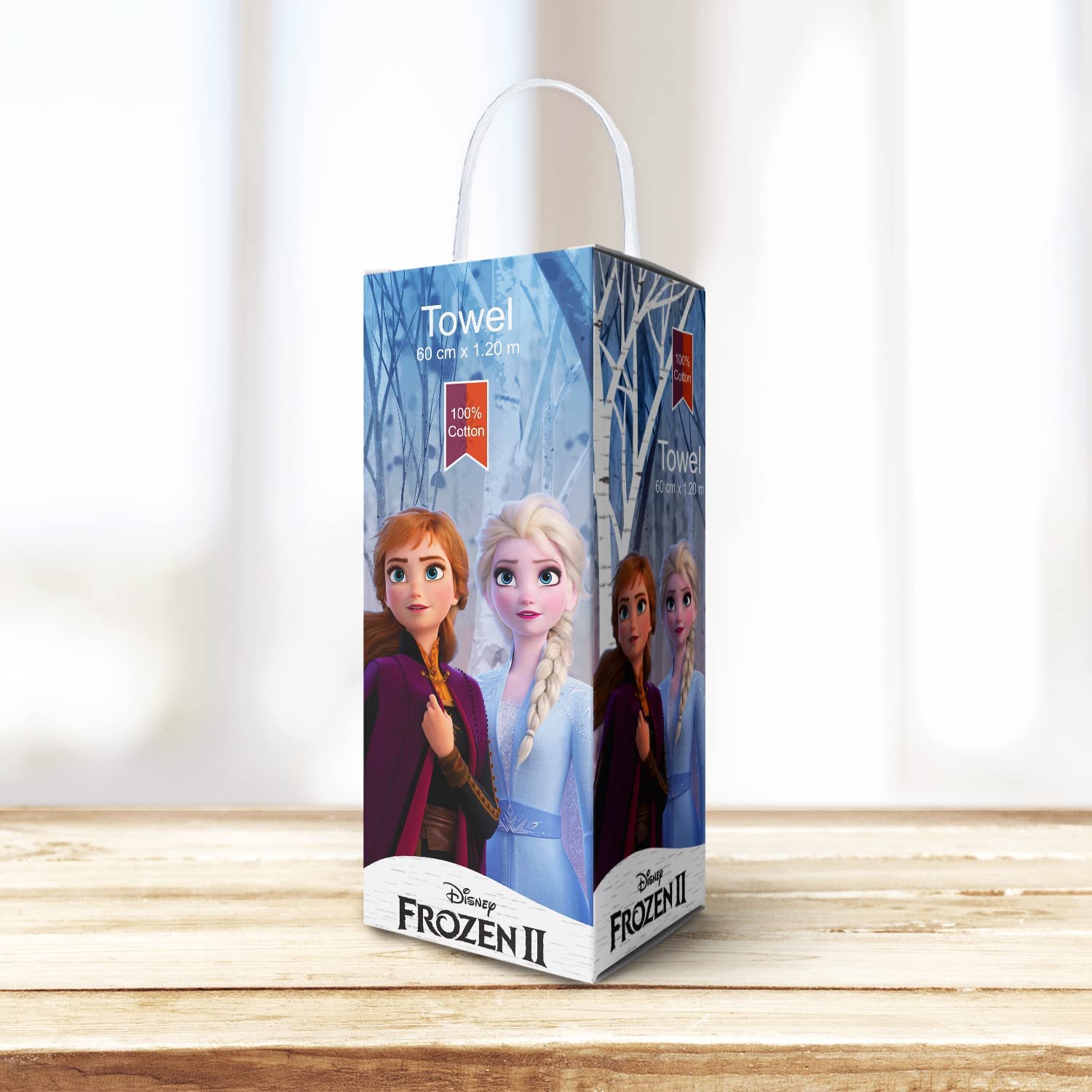 Sassoon Disney Frozen II Cotton Kids Bath Towel with Gift Box in 400 GSM- 60 cm x 120 cm 3